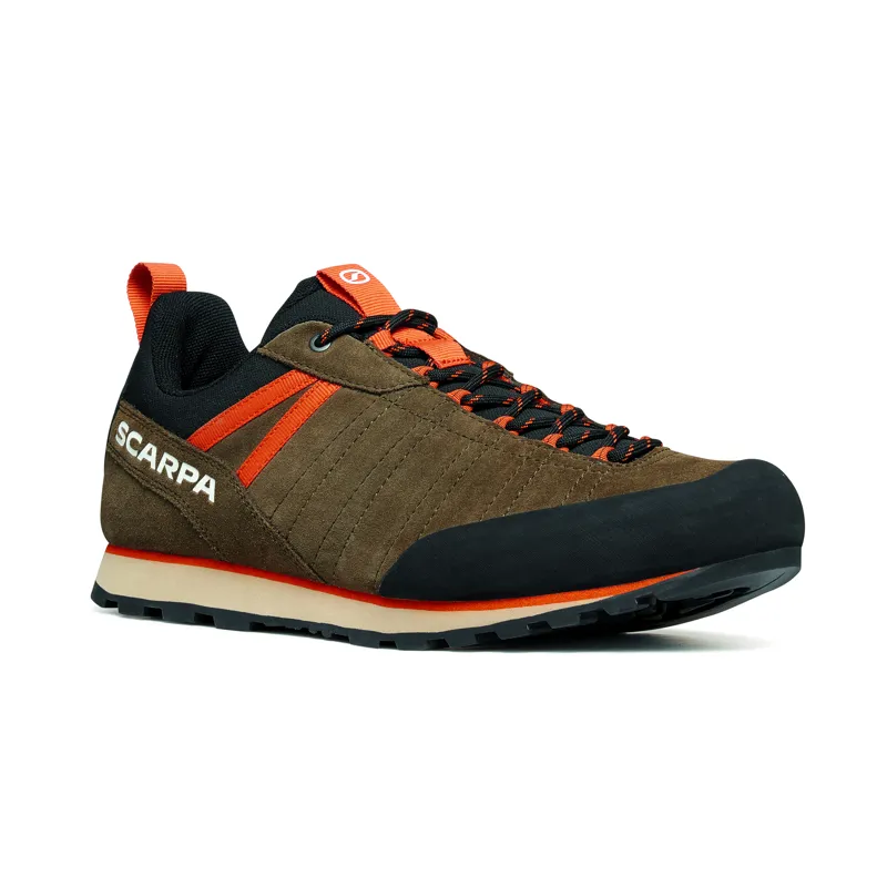 Scarpa Men's Crux 2 Approach Shoes Caribou Rust Orange-1