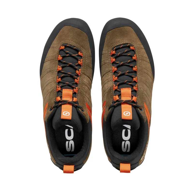 Scarpa Men's Crux 2 Approach Shoes Caribou Rust Orange-4