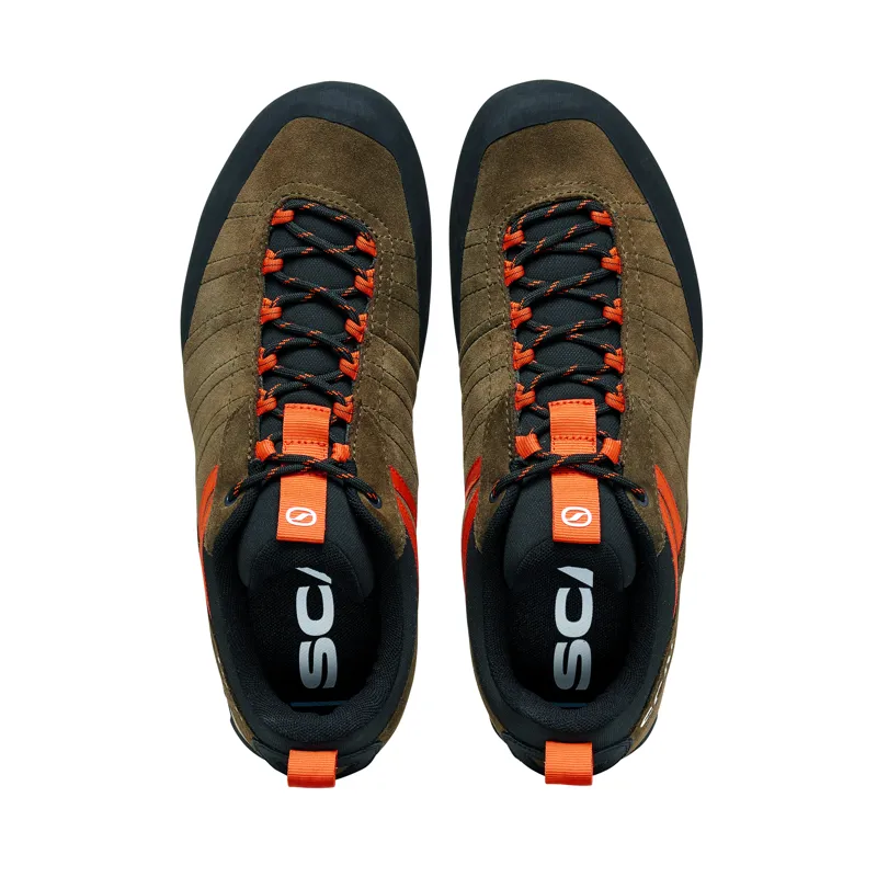Scarpa Men's Crux 2 Approach Shoes Caribou Rust Orange-4