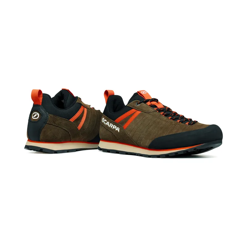 Scarpa Men's Crux 2 Approach Shoes Caribou Rust Orange-5