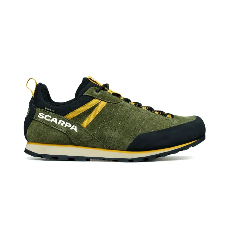 Scarpa Men's Crux 2 GTX Approach Shoes Kalamata / Lemon Curry