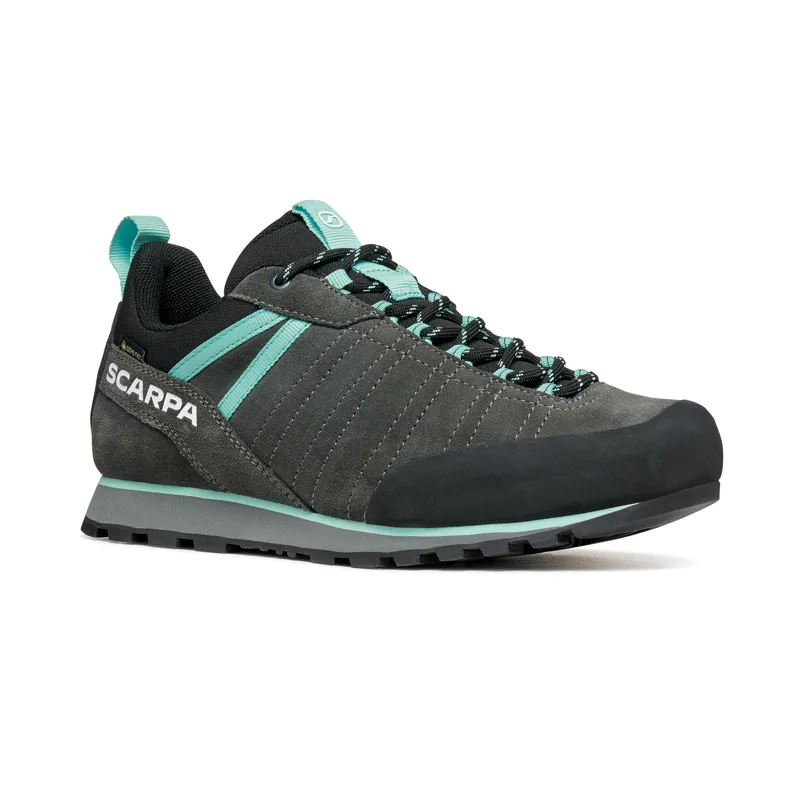 Scarpa Women's Crux 2 GTX Approach Shoes Shark Aqua