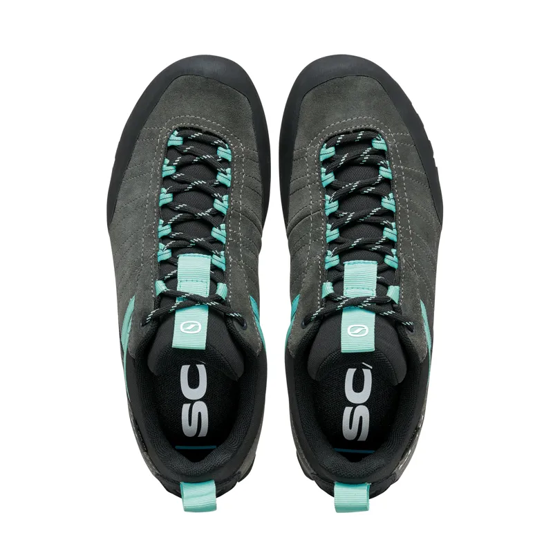 Scarpa Women's Crux 2 GTX Approach Shoes Shark Aqua-4