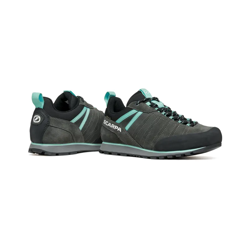 Scarpa Women's Crux 2 GTX Approach Shoes Shark Aqua-5