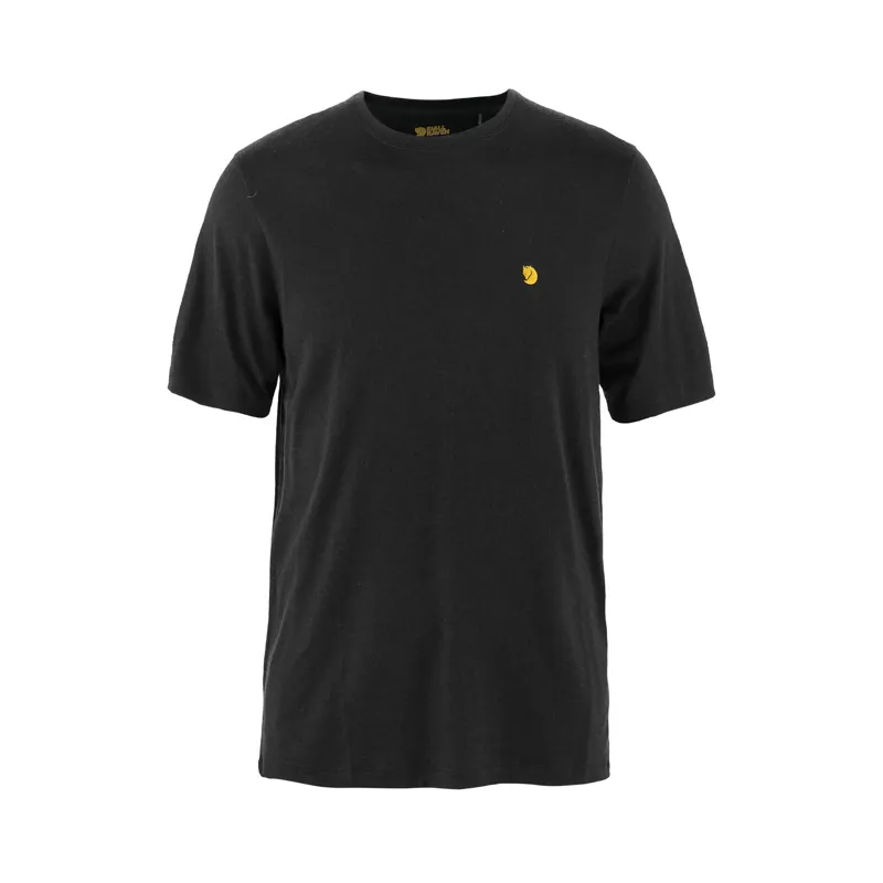 Fjallraven Men's Bergtagen Merino 190 Short Sleeve Black