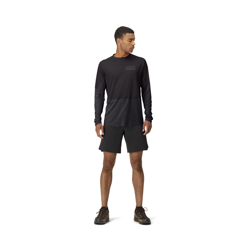Norrona Men's Senja Equaliser Lightweight Long Sleeve Baselayer Caviar-2