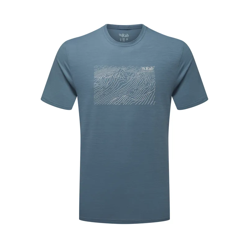 Rab Men's Syncrino Ridge Tee Orion Blue