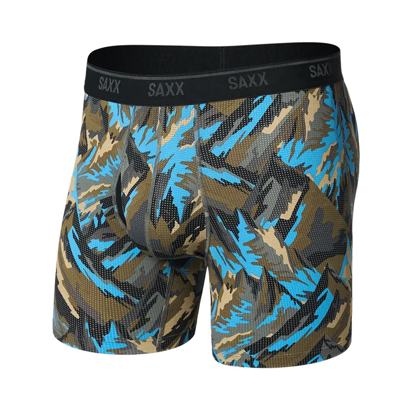 SAXX Quest Quick-Dry Mesh Boxer Briefs Peaks