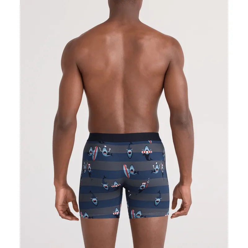 SAXX Men's Vibe Xtra Boxer Briefs Fly Shark Bite Navy-2