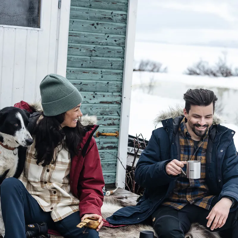 Fjallraven Men's Singi Heavy Flannel Shirt Black/ Deep Forest-10