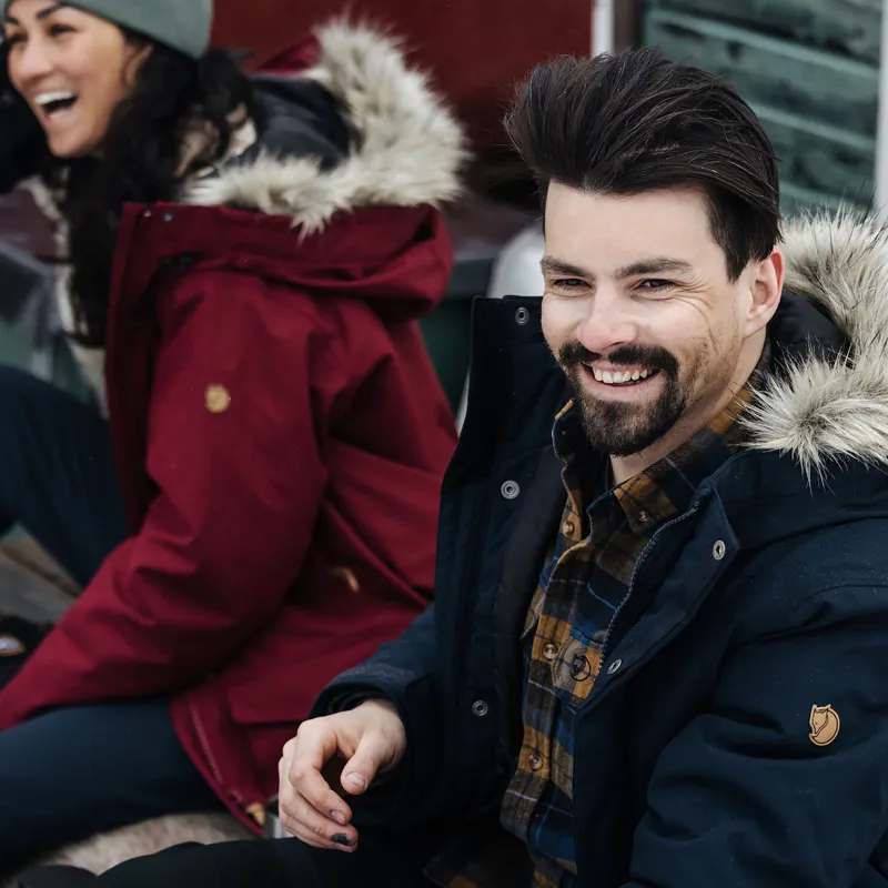 Fjallraven Men's Singi Heavy Flannel Shirt Black/ Deep Forest-11