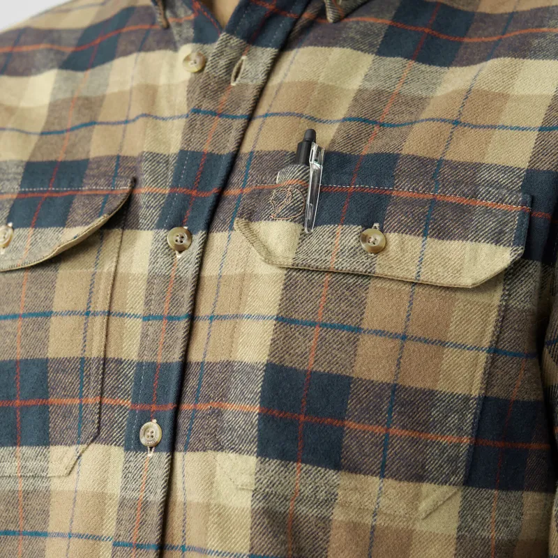 Fjallraven Men's Singi Heavy Flannel Shirt Black/ Deep Forest-8