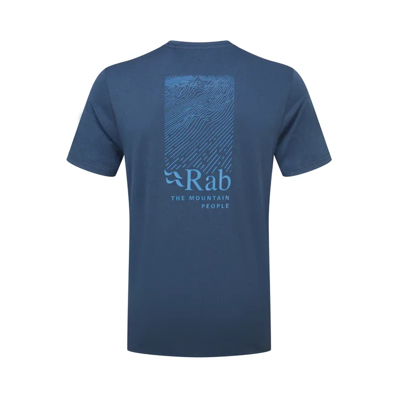 Rab Men's Mantle Ridge Tee Tempest Blue-2