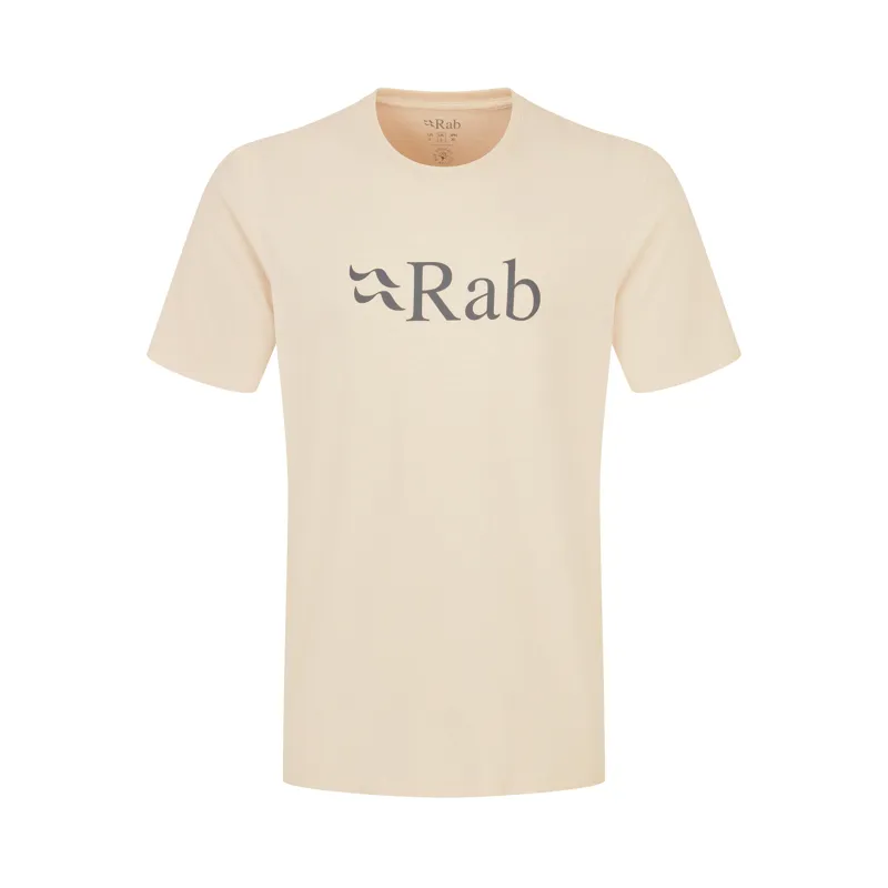 Rab Mens Stance Logo Tee Ecru