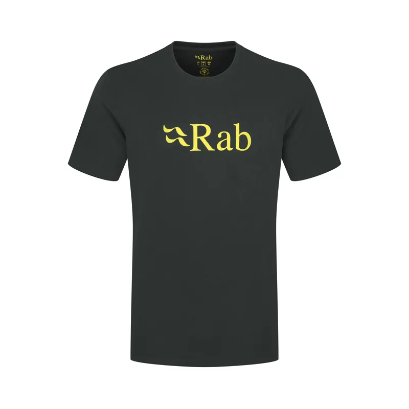 Rab Mens Stance Logo Tee Beluga / Pollen