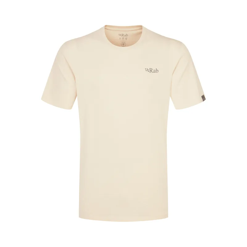 Rab Mens Stance Mountain Peak T-Shirt Ecru-1