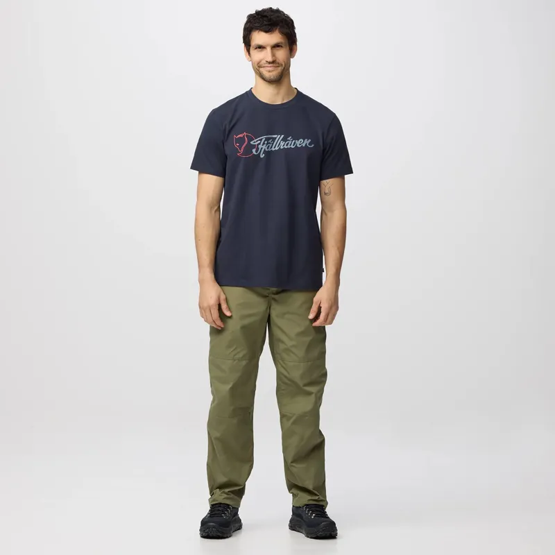 Fjallraven Men's Archive Logo T-Shirt Misty Green-4