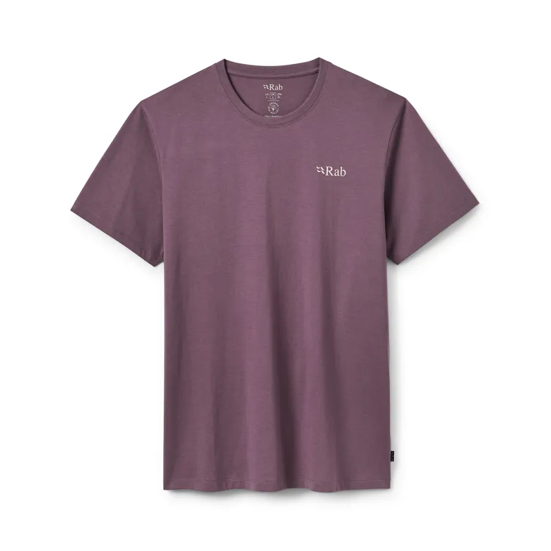 Rab Mens Stance Mountain Peak Tee Dark Iris