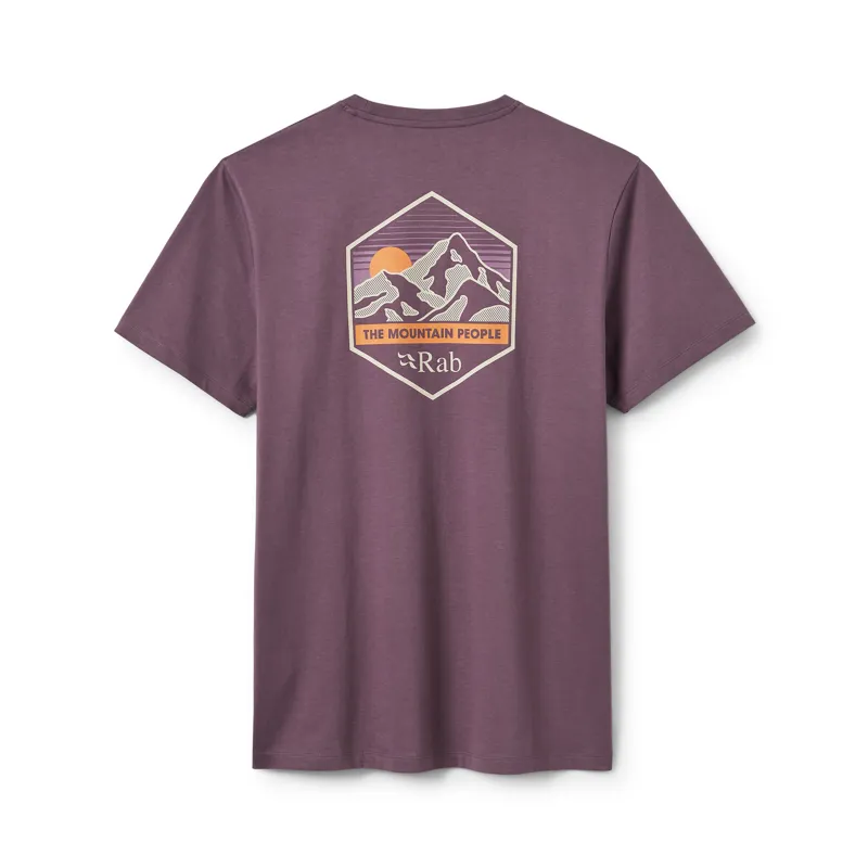 Rab Mens Stance Mountain Peak Tee Dark Iris-1
