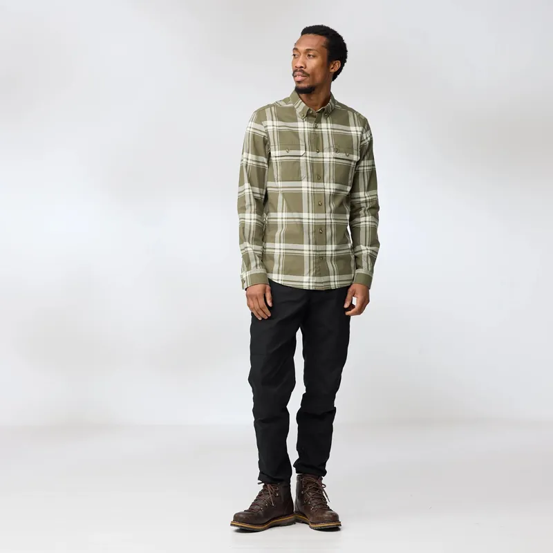 Fjallraven Men's Ovik Lite Flannel Shirt Navy / Chalk-2