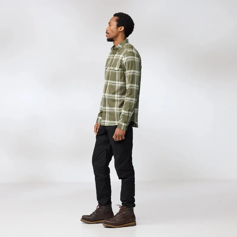 Fjallraven Men's Ovik Lite Flannel Shirt Navy / Chalk-3