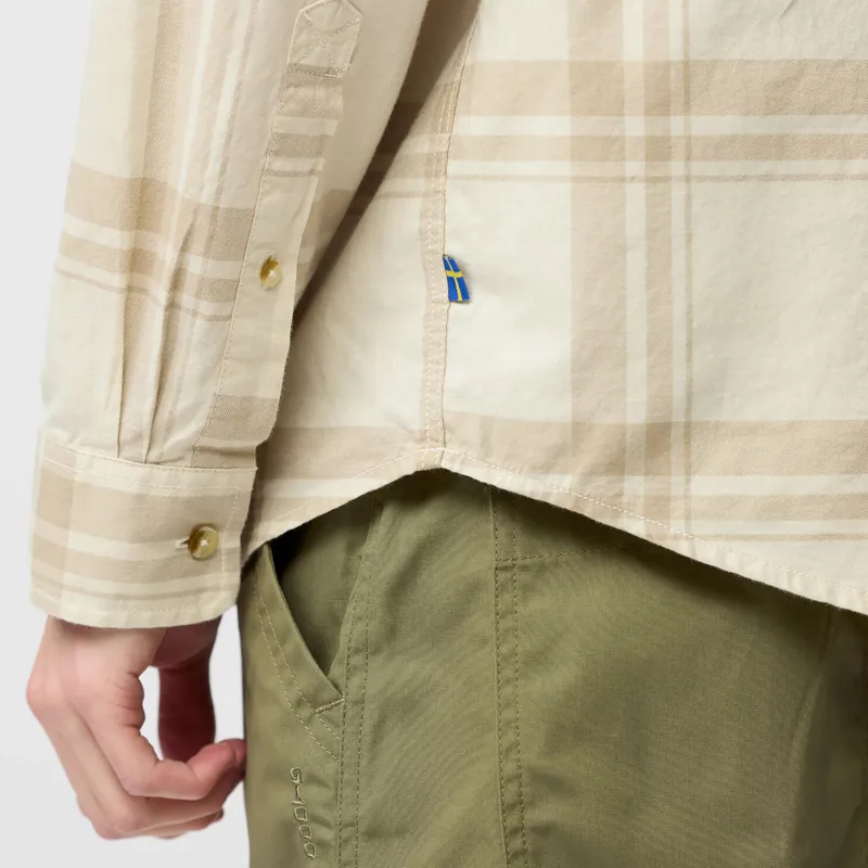 Fjallraven Men's Ovik Lite Flannel Shirt Navy / Chalk-7