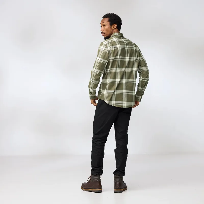 Fjallraven Men's Ovik Lite Flannel Shirt Navy-4