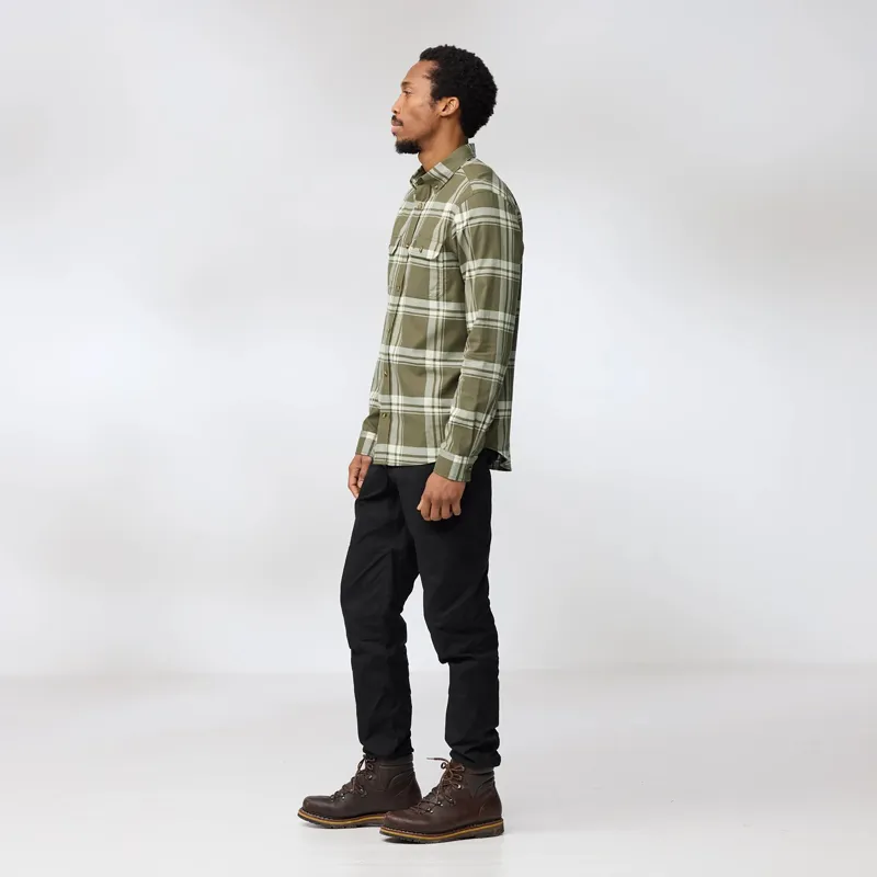 Fjallraven Men's Ovik Lite Flannel Shirt Navy-3