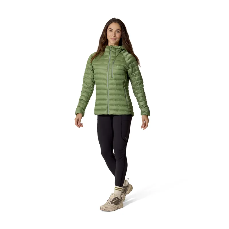 Rab Women's Microlight Alpine Hoody Dark Fig Green-4