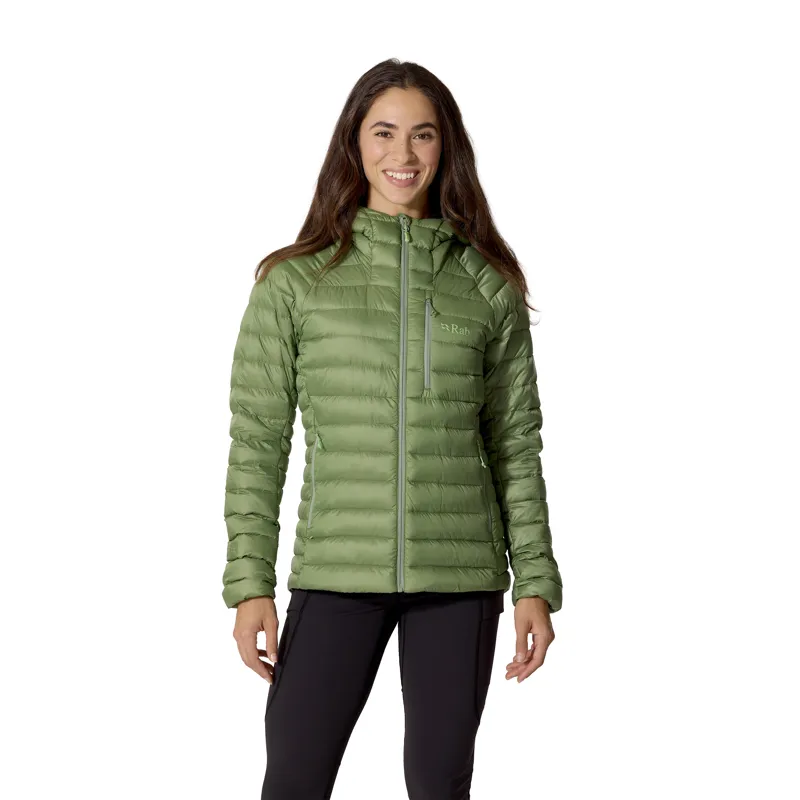 Rab Women's Microlight Alpine Hoody Dark Fig Green-3