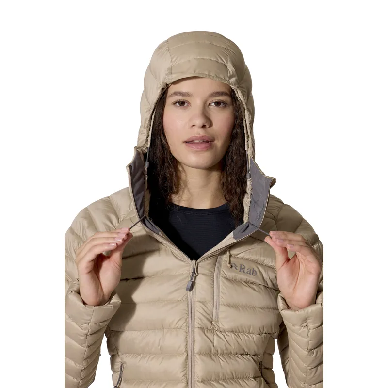 Rab Women's Microlight Alpine Hoody Dark Pebble-4