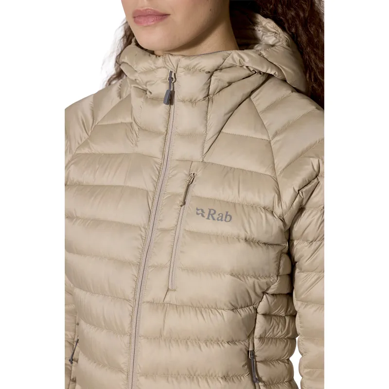 Rab Women's Microlight Alpine Hoody Dark Pebble-6