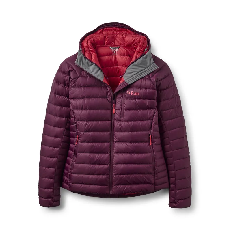Rab Women's Microlight Alpine Hoody Mulberry