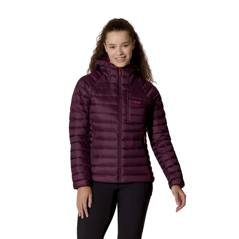 Rab Women's Microlight Alpine Hoody Mulberry-2
