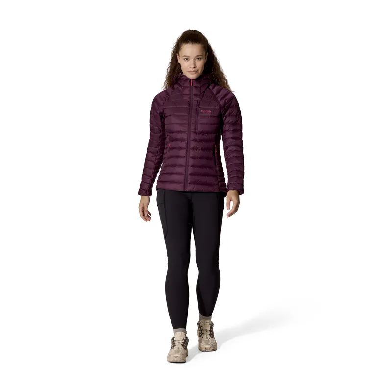 Rab Women's Microlight Alpine Hoody Mulberry-4