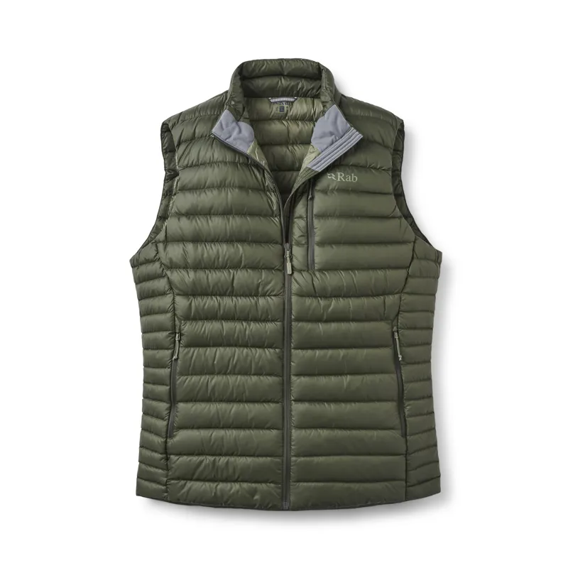 Rab Men's Microlight Vest Insulated Down Gilet Army