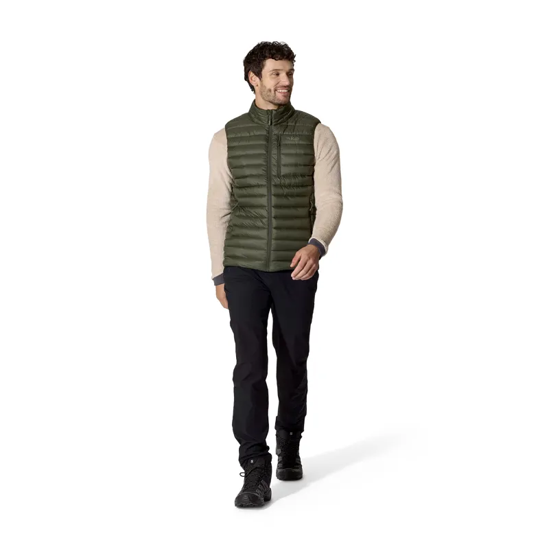 Rab Men's Microlight Vest Insulated Down Gilet Army-3