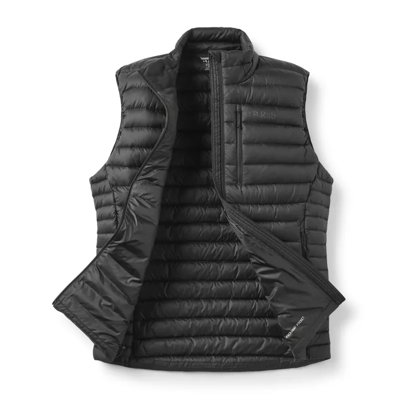 Rab Men's Microlight Vest Insulated Down Gilet Black-1