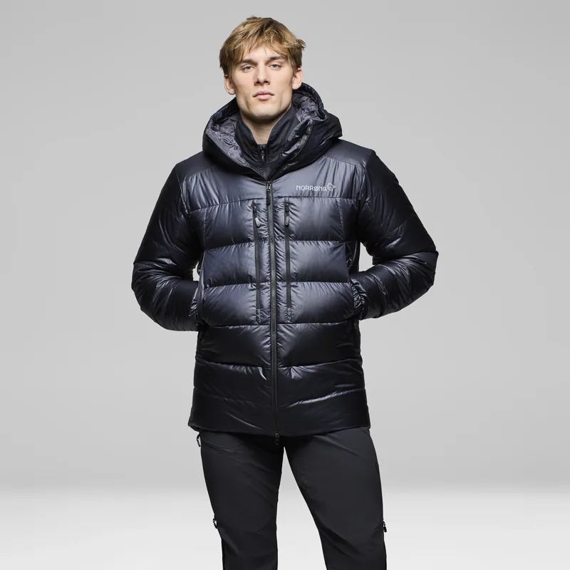 Norrona Men's Trollveggen Down800 Hood Jacket Caviar-4