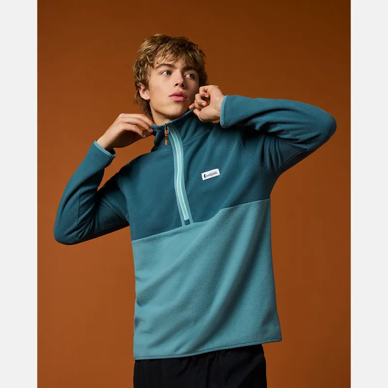 Cotopaxi Men's Amado Fleece Pullover Ocean and Everglade-4