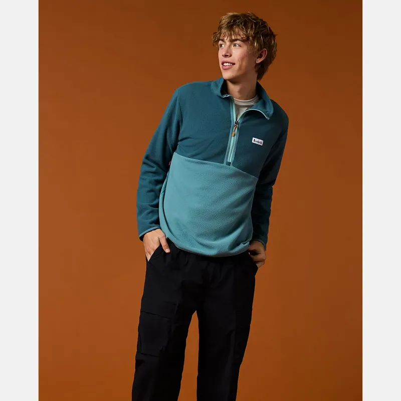 Cotopaxi Men's Amado Fleece Pullover Ocean and Everglade-3