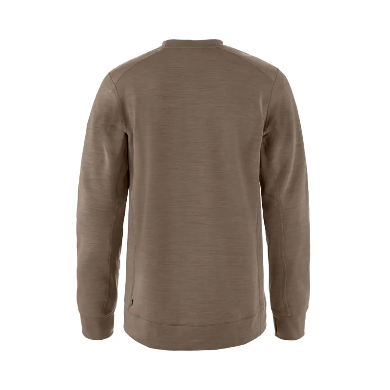 Fjallraven Men's Keb Fleece Crew Neck Suede Brown-1