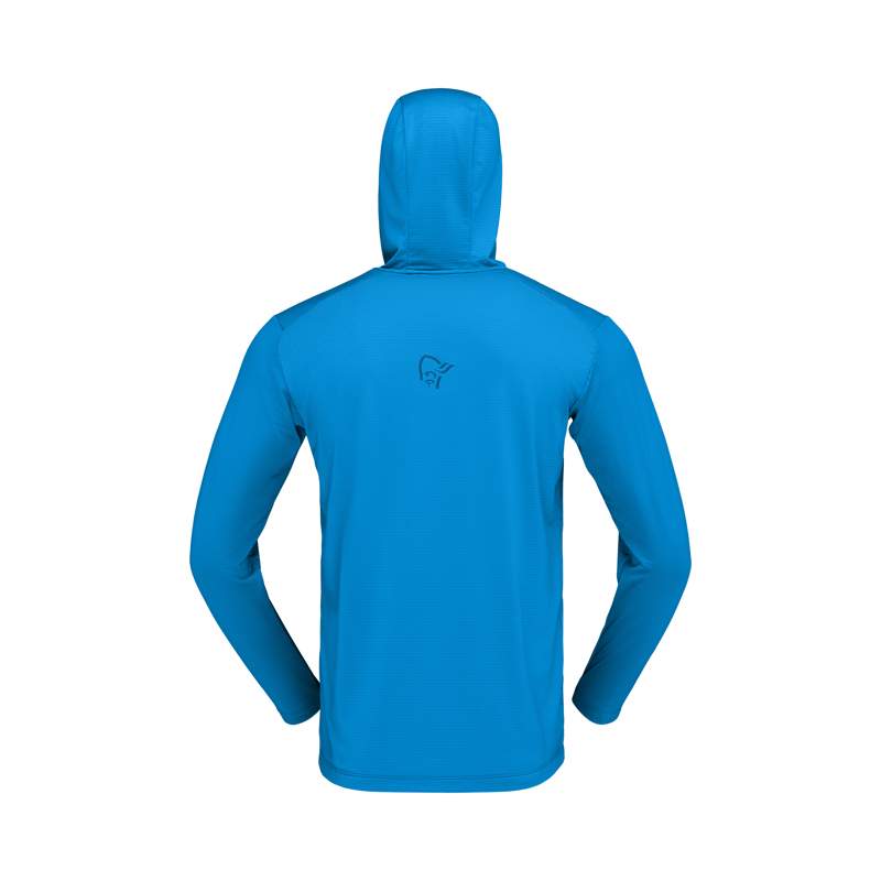 Norrona Men's Falketind Warm1 Hooded Fleece Brilliant Blue / Dark Blue-2