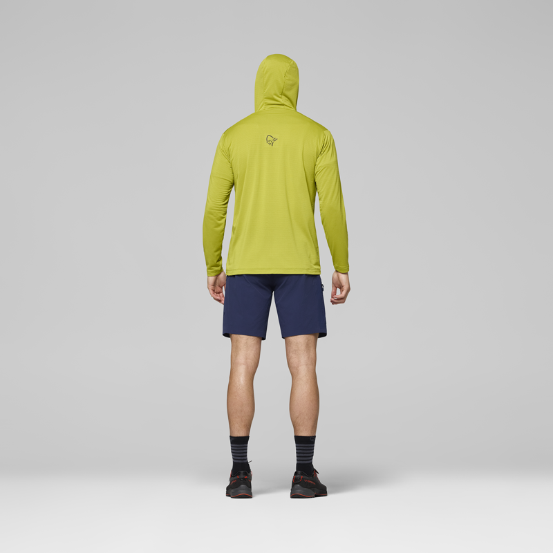 Norrona Men's Falketind Warm1 Hooded Fleece Golden Lime-6