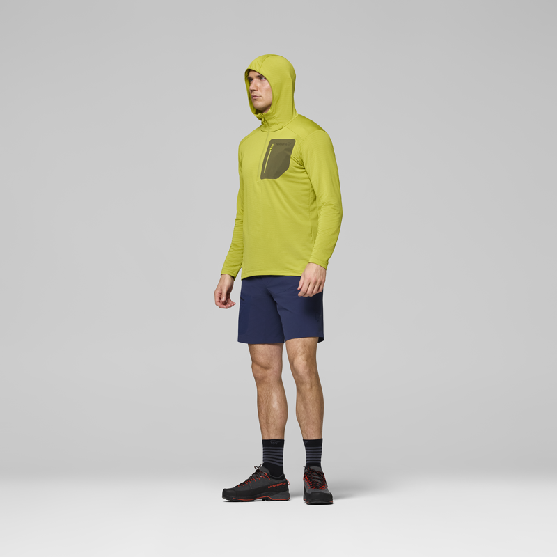 Norrona Men's Falketind Warm1 Hooded Fleece Golden Lime-3
