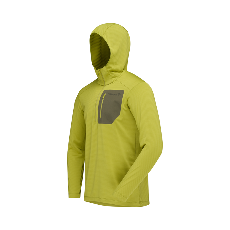 Norrona Men's Falketind Warm1 Hooded Fleece Golden Lime-1