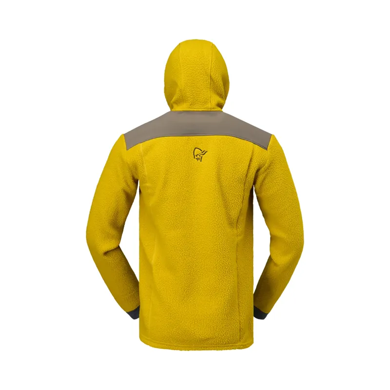 Norrona Men's Trollveggen Warm3 Zip Hooded Fleece Golden Palm-2