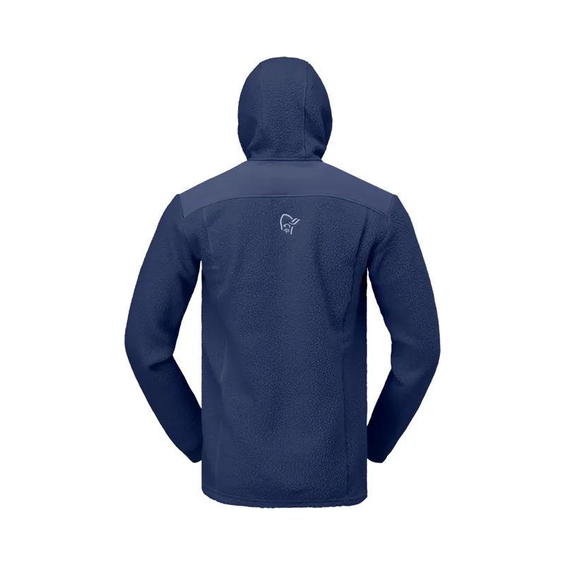 Norrona Men's Trollveggen Warm3 Zip Hooded Fleece Indigo Night-1