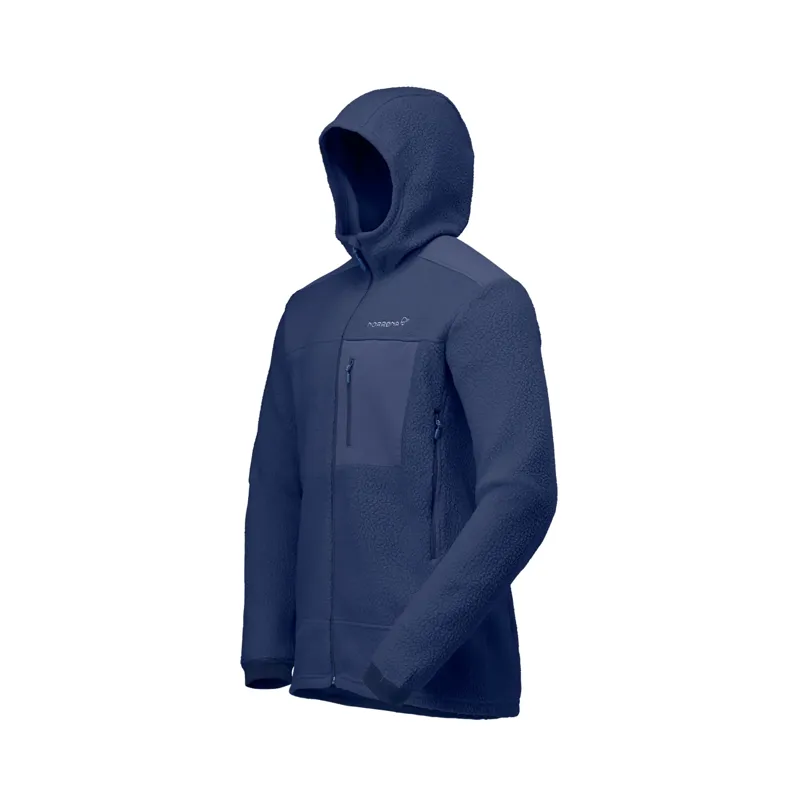 Norrona Men's Trollveggen Warm3 Zip Hooded Fleece Indigo Night-2