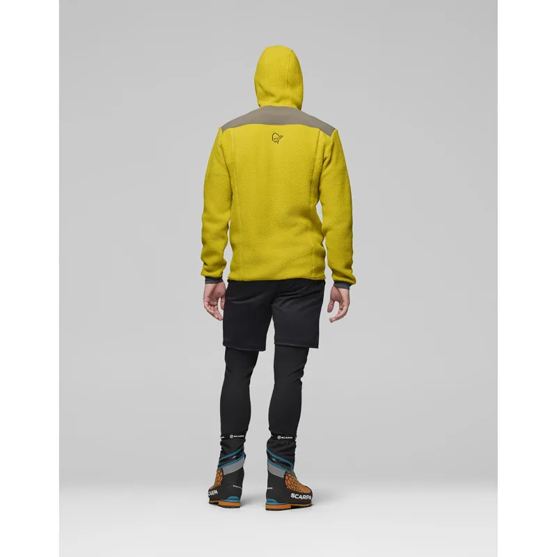 Norrona Men's Trollveggen Warm3 Zip Hooded Fleece Golden Palm-4
